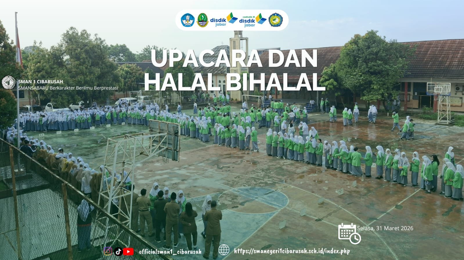 Suasana Hangat Halal Bihalal SMAN 1 Cibarusah Pererat Kebersamaan Warga Sekolah